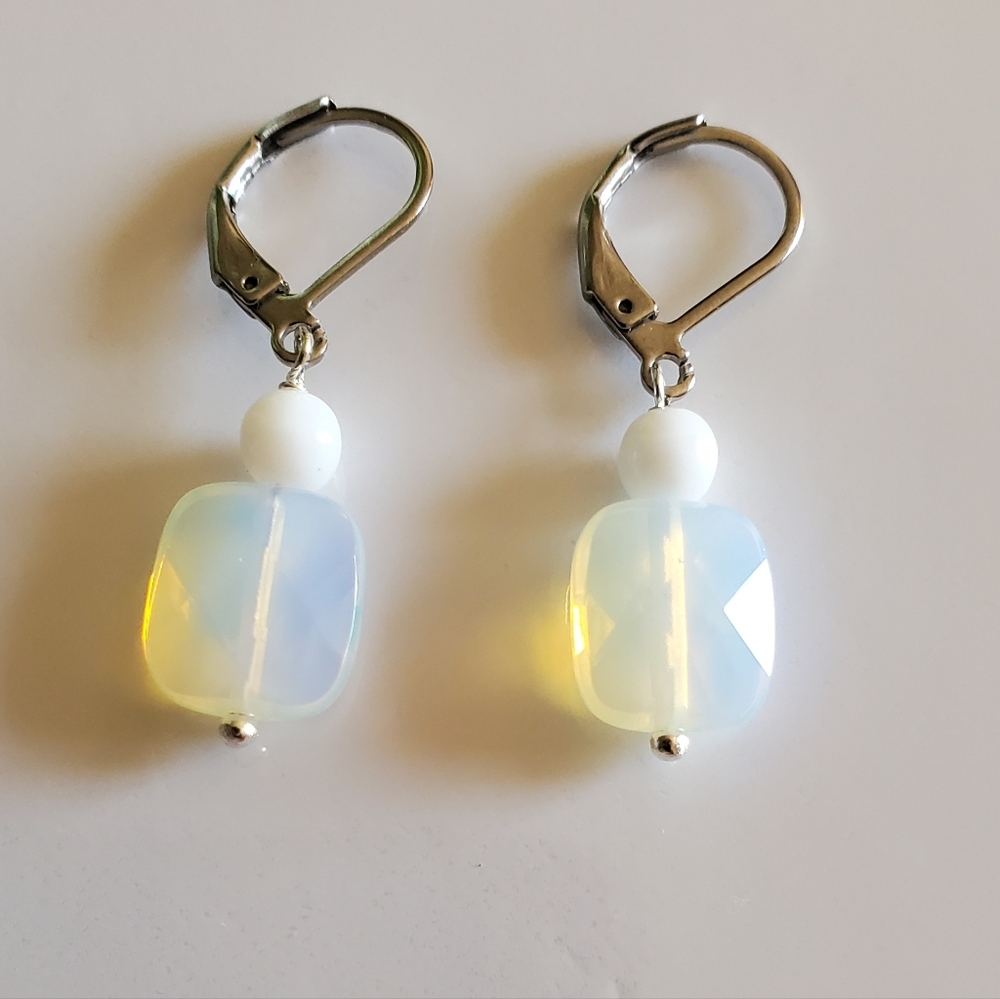 NEW Handmade Opalite Drop Earrings